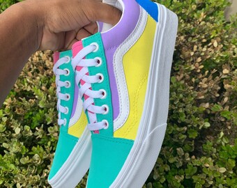 multi colored vans