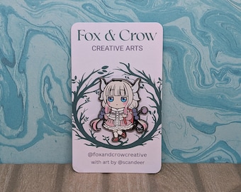 Kanna Enamel Pin – Custom Miss Kobayashi's Dragon Maid Collectible