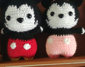 Disney Crochet Plush Mickey Mouse, Amigurumi Toy (Only Mickey left)