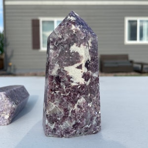 Purple Lepidolite Towers from Brazil