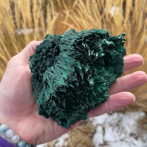 Tiefgrüner Malachit aus Zaire, Kongo