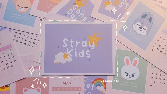 Calendrier Kpop 2023 Skz 2022-2023 Calendar Kpop Calendar | Etsy