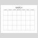Calendar, Calendar Template, Calendar Printable, Blank Calendar ...