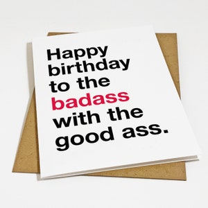 Carte d'anniversaire « J'aime tes fesses » : joyeux anniversaire