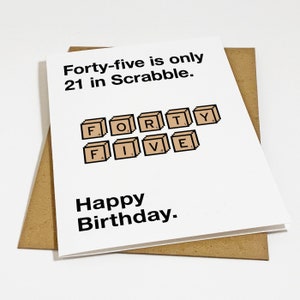 Funny Birthday Card For Dad or Mom - Over The Hill Birthday Card - Older Sister Birthday Card - Forty Is The New Twenty