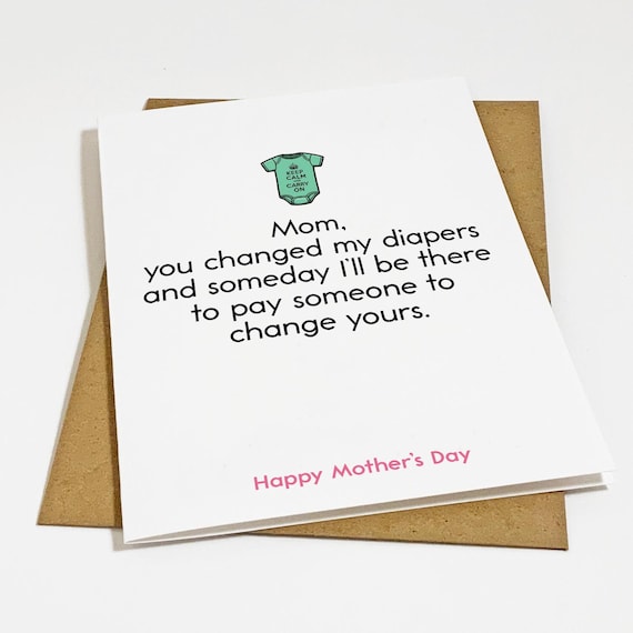 Funny Mother's Day Card: Sarcastic Mom Greetings