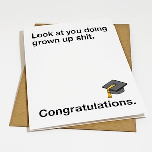 Carte de remise des diplômes amusante pour un nouveau diplômé universitaire - carte de diplômé universitaire - carte de félicitations amusante pour meilleur ami