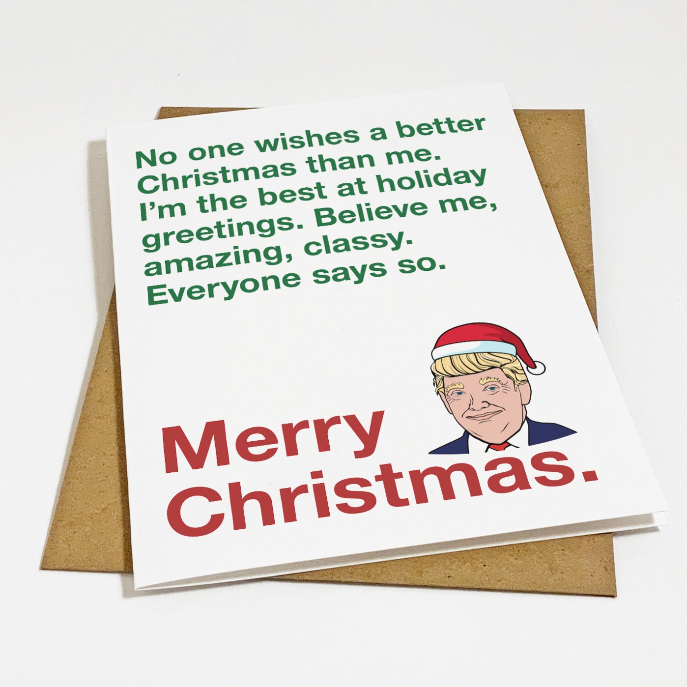 Donald Trump Christmas Card/Gifts. Make Christmas great again, meme  greeting cards Tote Bag for Sale by Willow Days