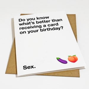 Carte d'anniversaire drôle pour petit ami, carte d'anniversaire racée pour lui, carte de voeux pour mari, cadeau d'anniversaire sexy