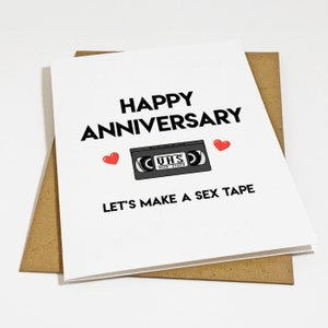 Carte d'anniversaire sexy, carte d'anniversaire drôle pour petite amie, carte sextape pour femme, carte pour elle, cadeau coquin, carte-cadeau torride