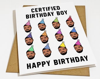 Certified Birthday Boy - Birthday Card For Boyfriend - Hip Hop Birthday Card - Lover Boy Birthday Card