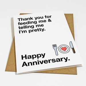 Cute Anniversary's Card For Him - Funny Anniversary Card For Master Chef Husband - Gift For Him - Super Cook Boyfriend