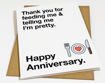 Cute Anniversary's Card For Him - Funny Anniversary Card For Master Chef Husband - Gift For Him - Super Cook Boyfriend