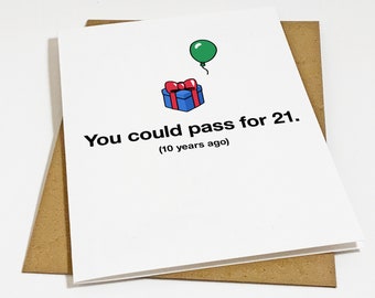 Funny 30th Birthday Card For Him, Sarcastic Birthday Card For Brother - Funny Birthday Card For Boyfriend, Girlfriend or Significant Other