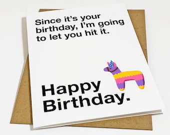 Naughty Birthday Card For Boyfriend - Funny Birthday Card For Husband - Married Couple Birthday Card - Gift For Him