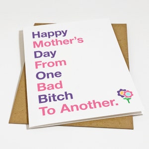 Funny Mother's Day Card For Best Friend or BFF - New Moms Birthday Card - Hilarious Greeting Card For Mom