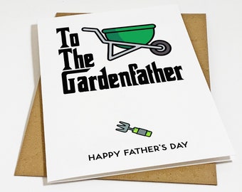 Funny Fathers Day Card For Gardening Dad , Dad Card For The Garden Father, Happy Fathers Day