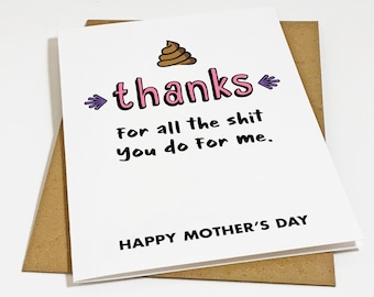 Thank You Mother's Day Card For Mom - Thank You Card For Wife, Aunt Mothers Day, Card For Her
