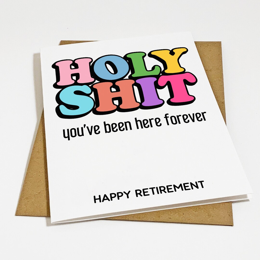 Funny Retirement Card for Coworker, Retirement Card Coworker