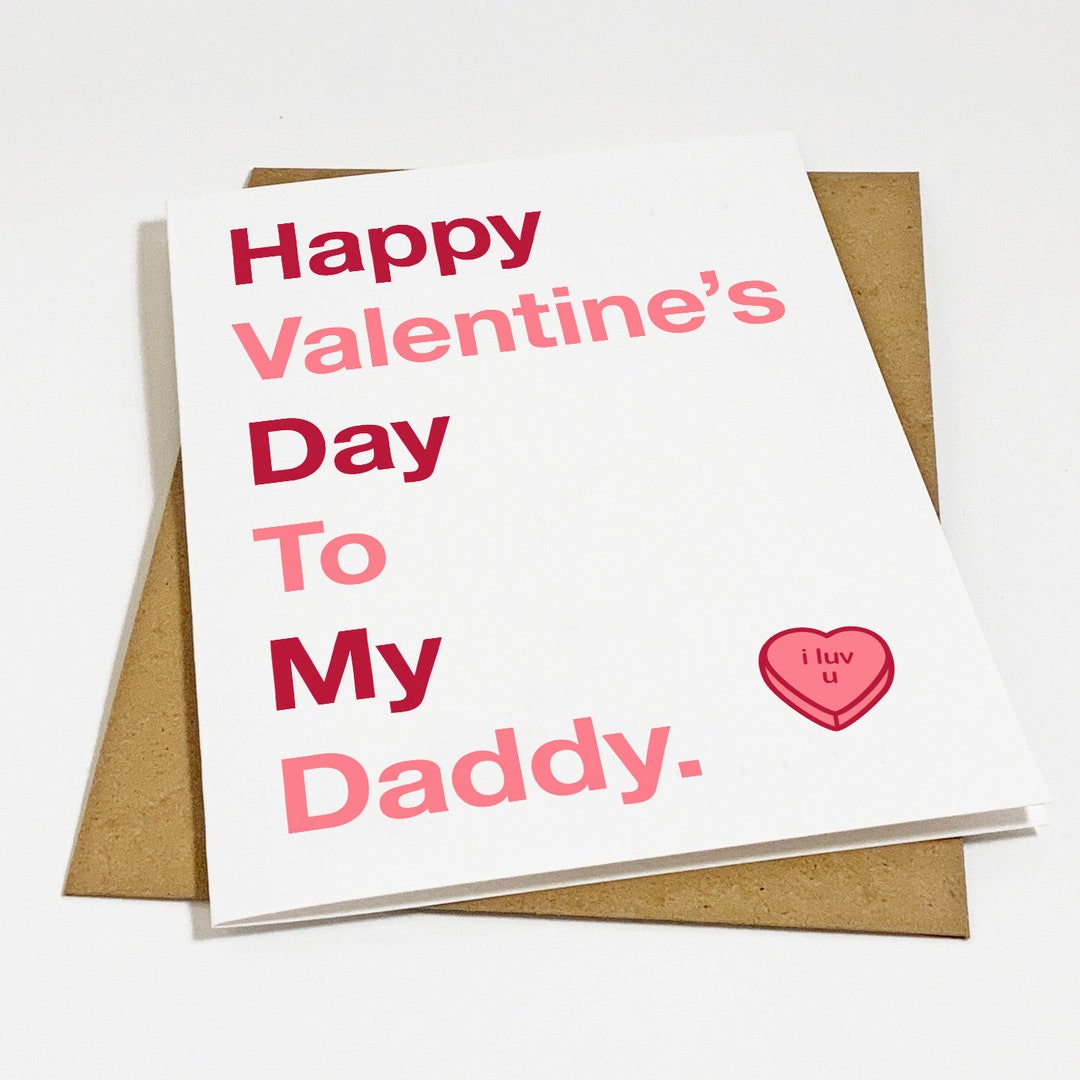 Happy Valentine's Day to My Daddy Valentine's Card for Husband,