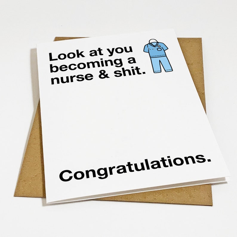 Nurse Graduation Card Graduation Card for Nursing School - Etsy