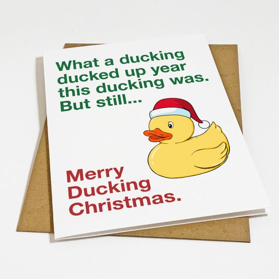 Almost Profanity Christmas Card Funny Christmas Card for - Etsy Canada Almost Profanity Christmas Card Funny Christmas Card for - Etsy Canada