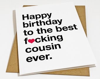 Best Cousin Birthday Card - Simply The Best Ever