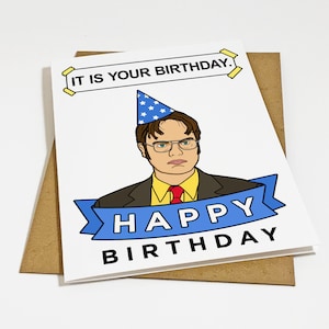 C'est votre carte d'anniversaire - Dwight Birthday Card - C'est un constat