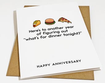 Carte de voeux d'anniversaire de mariage - Carte d'amour drôle pour un anniversaire de mariage
