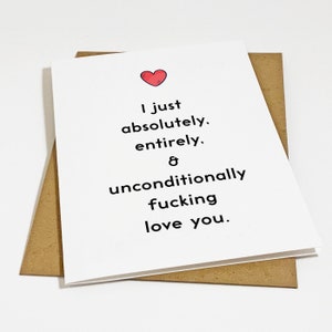 Wholehearted Anniversary Card For Her, Funny Anniversary Card For Girlfriend, Cute Love Card For Him, Sweet Anniversary For Boyfriend