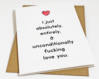 Wholehearted Anniversary Card For Her, Funny Anniversary Card For Girlfriend, Cute Love Card For Him, Sweet Anniversary For Boyfriend
