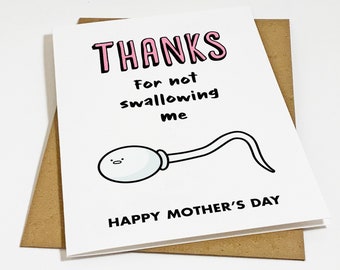 Rude Mother's Day Card, Funny Mothers Day Card, Sarcastic Mothers Day Greetings Card, Cheeky Card For Mom