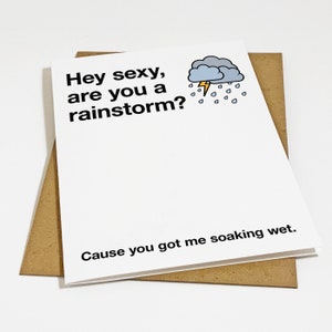 Carte d'anniversaire torride pour petit ami, carte d'anniversaire drôle, carte d'anniversaire coquine, carte-cadeau d'anniversaire de pluie torrentielle pour petit ami