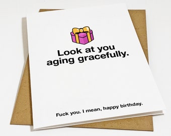 Insanely Rude Birthday Card For Frenemy, Sarcastic Birthday Card For Sister, Funny Birthday Card, Snarky Birthday Card