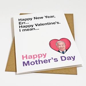 Carte drôle de fête des mères Joe Biden - Carte de voeux drôle du président pour la fête des mères - Carte de maman