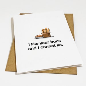 Carte d'anniversaire drôle de petits pains - carte d'anniversaire pleine d'esprit pour petit ami, cadeau d'anniversaire doux pour mari, carte pour lui
