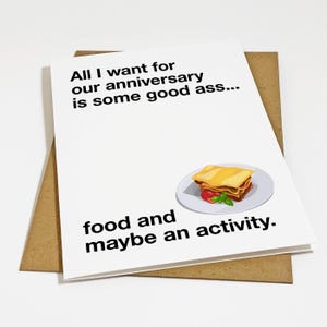 Good Ass Anniversary Card For Wife - Funny Twist Anniversary Girlfriend or Wife -