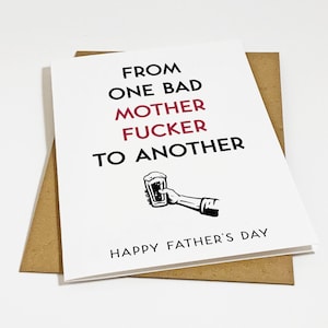 Carte drôle de fête des pères pour le meilleur ami ou un copain - nouvelle carte de fête des pères de papa - carte de voeux hilarante pour papa
