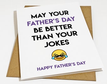 Hilarious Dad Joke Father's Day Card - Funny Fathers Day Greeting Card For Dad