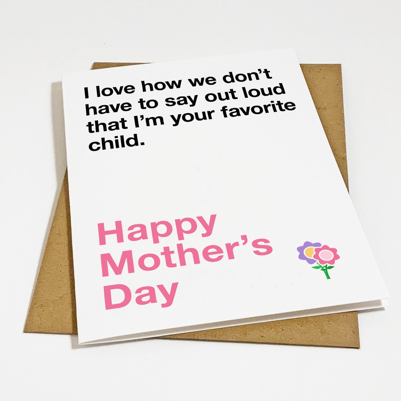 Funny Mother's Day card, LOL Lots of Love Mother's Day, Sarcastic Mom Card,  A2 Mothers Day card