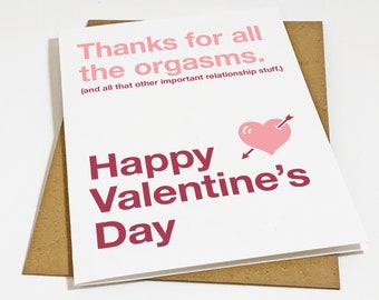 Funny Valentine's Card For Boyfriend - Sexy Valentine's Card - Valentines Gift For Friends With Benefits - Gift For Her