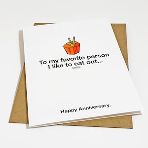 Carte d'anniversaire coquine pour femme, carte d'anniversaire drôle pour petite amie, cadeau d'anniversaire sexy pour femme, carte pour elle, carte de manger au restaurant drôle