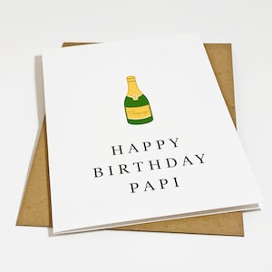 Carte d'anniversaire de papa espagnol, cadeau d'anniversaire Papi simple, pour lui,