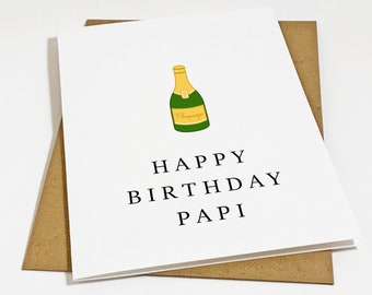 Spanish Dad Birthday Card, Simple Papi Birthday Gift, For Him,