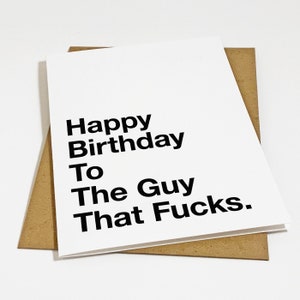 Carte d'anniversaire Best Bud - Ce mec baise, carte d'anniversaire jubilatoire - carte d'anniversaire pour lui - carte d'anniversaire drôle et sarcastique pour frère
