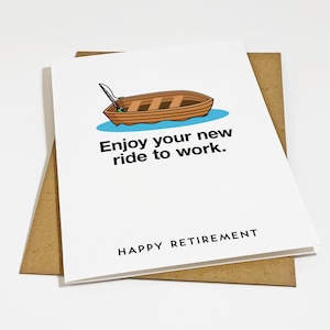 Carte de retraite de pêche pleine d'esprit pour papa, carte de voeux de bonne retraite pour patron, collègue ou employé Félicitations pour votre retraite