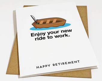 Witty Fishing Retirement Card For Dad, Happy Retirement Greeting Card For Boss, Coworker or Employee  Congratulations On Retiring