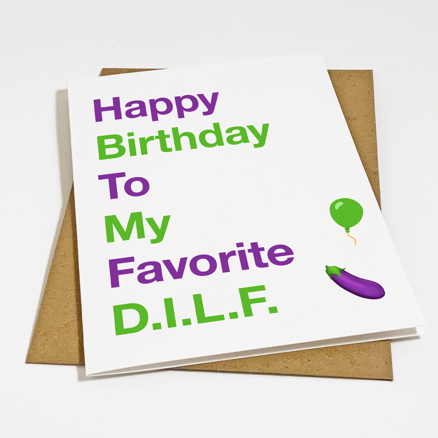 DILF Birthday Card Funny Birthday for Husband Man in Your Etsy Canada