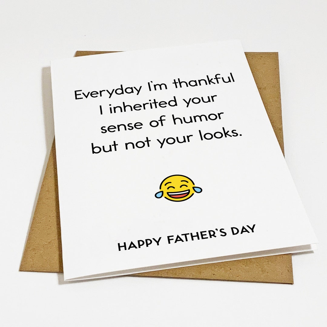 Funny Father's Day Card: Humor Inheritance Greeting - Etsy