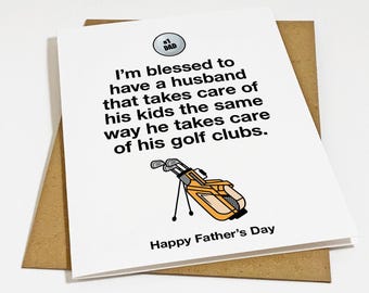 Father's Day Golf Card: For the Dad Who Swings Big, Misses Bigger—Perfect for Celebrating Parental Guidance That’s Always Off Course!